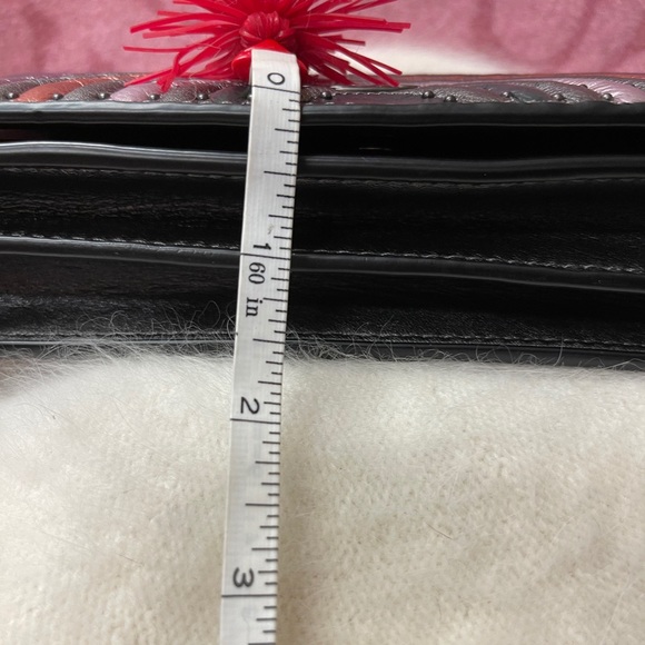 Coach Callie Foldover Chain Clutch | Graphite Mult - Picture 10 of 12